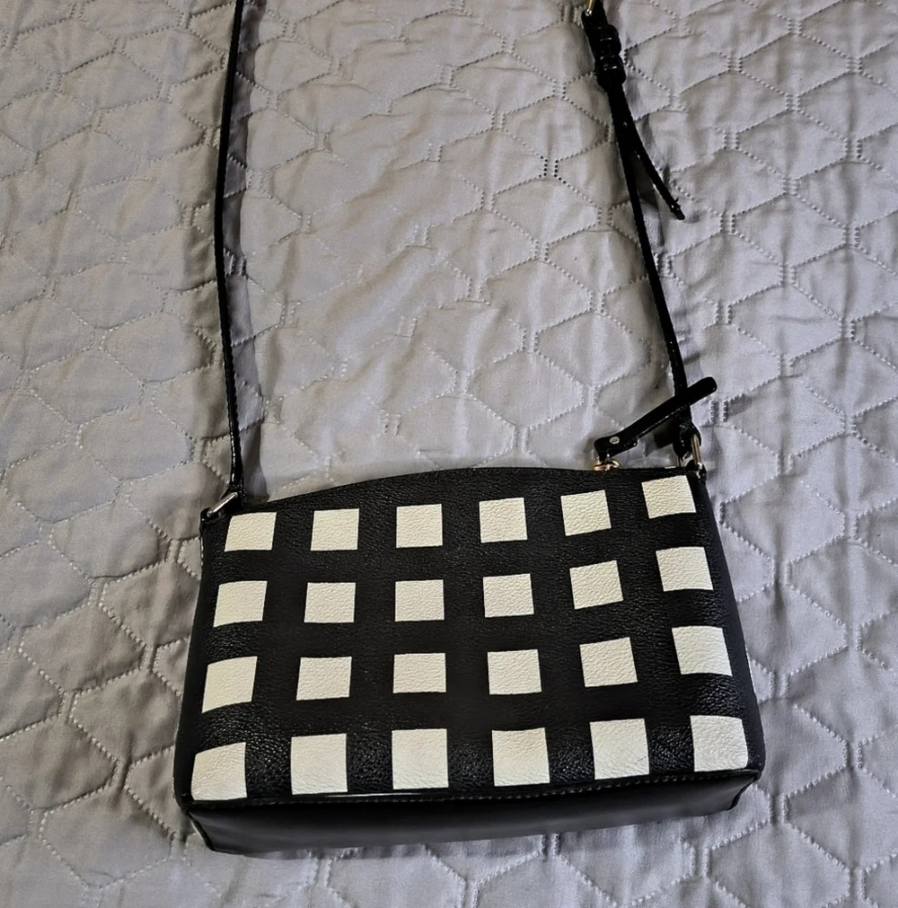 Kate Spade Millie Grove Checkered Crossbody Bag